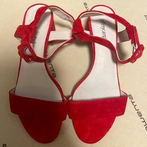 jeffrey campbell red small hill sandals